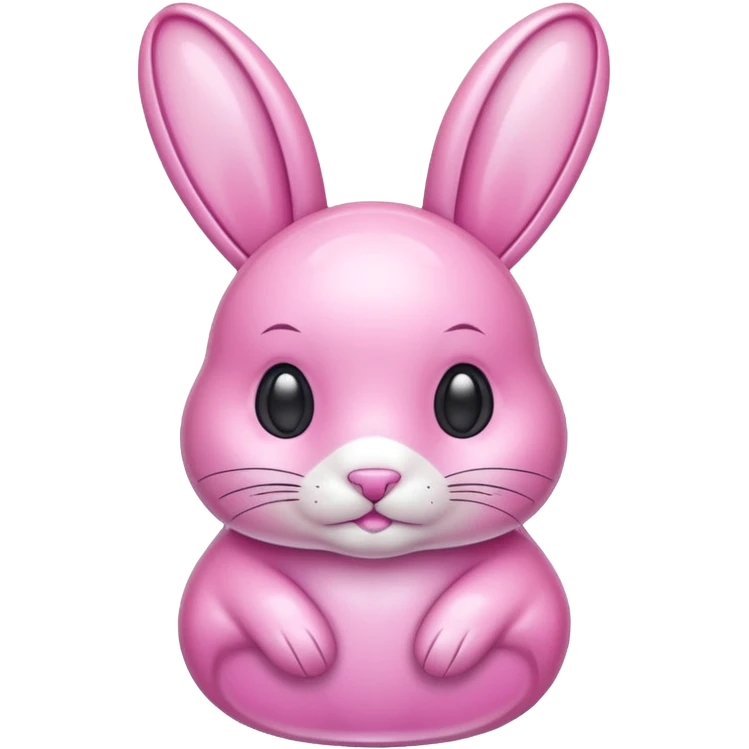 crystal bunny pink emoji