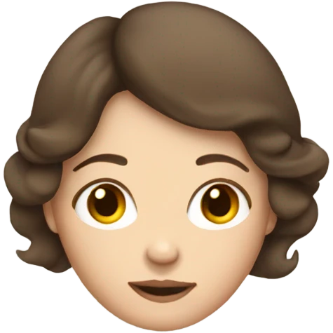 Pregnant white brunette emoji