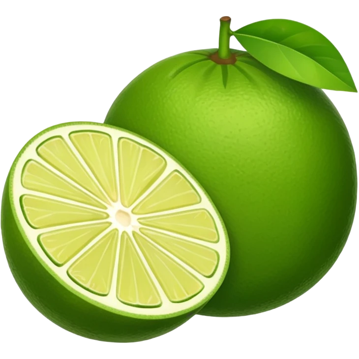 Lime Cut Fruit emoji