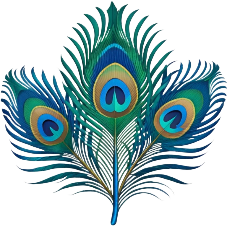 Only one Peacock feather emoji