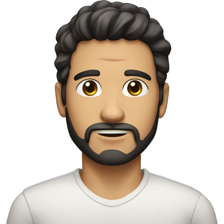 a male character with dark hair, some facial hair visible emoji