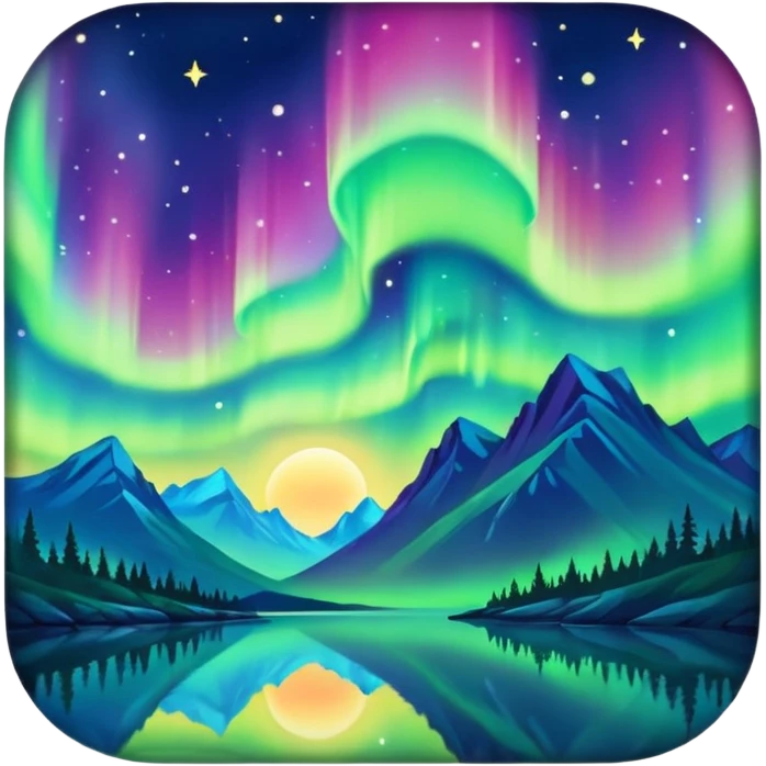 only northern light emoji