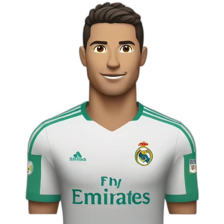 Cristiano playing football  emoji