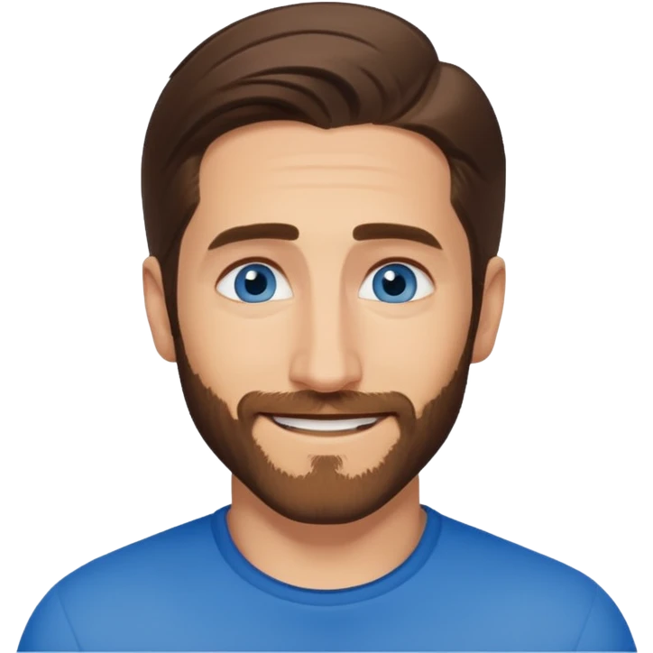 Jake Gyllenhaal with blue eyes emoji