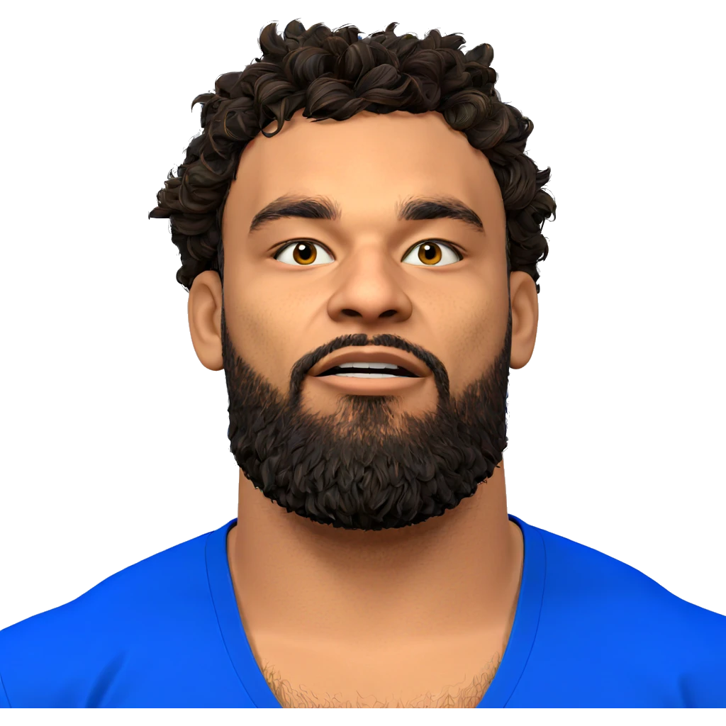 portrait of a bearded man emoji