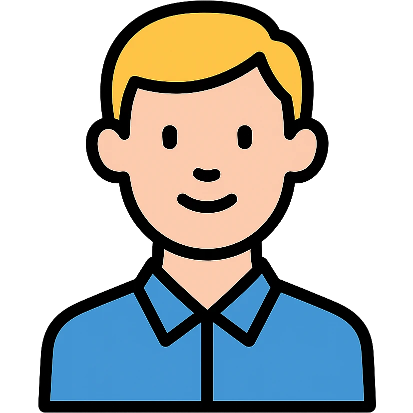 color outline icon of a white man emoji