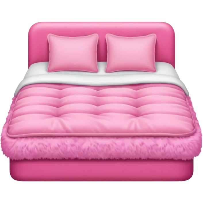 make a bed with very pink tones emoji