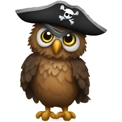 pirate owl emoji