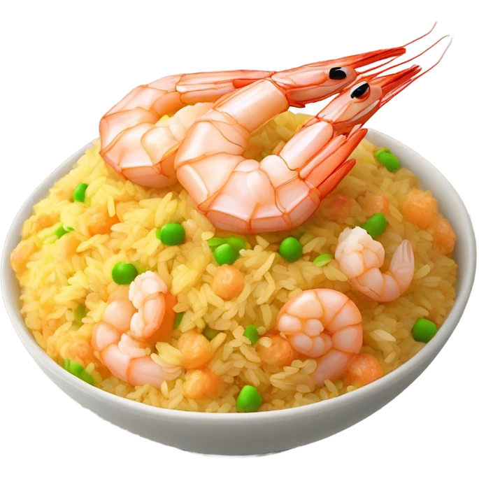 shrimp fried rice emoji