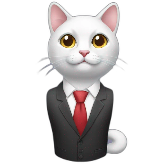 business cat emoji