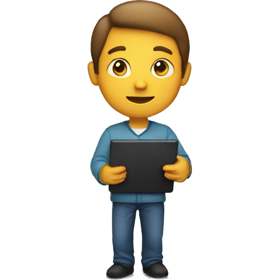 person holding ipad emoji