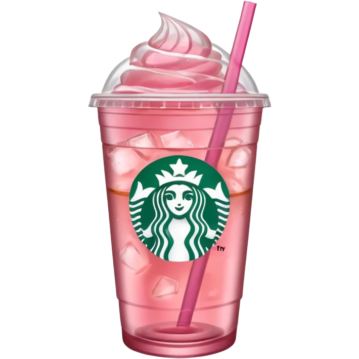 pink iced tea Starbucks drink emoji