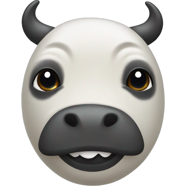 mix of a seal and a cow  emoji