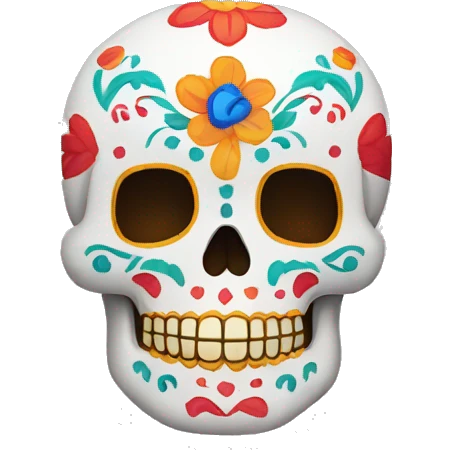 Calavera con color de Rusia emoji