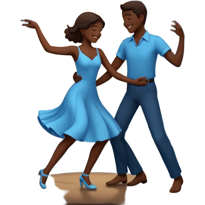 Couple dancing under the moonlight emoji