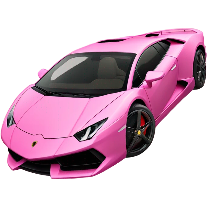 Pink Lamborghini  emoji