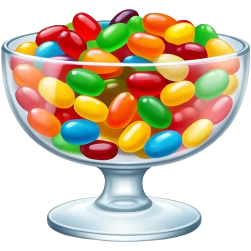 Jellybean candy dish emoji
