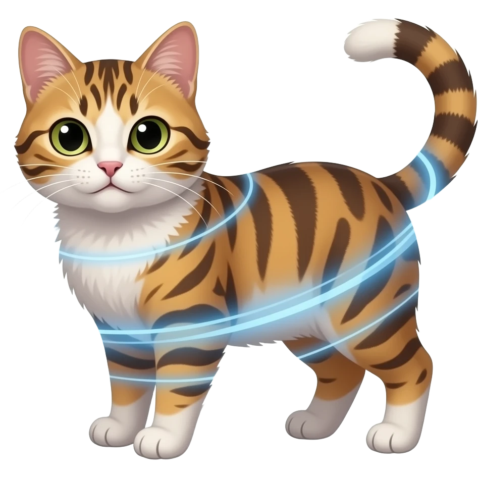 Make a cat with magic powers emoji