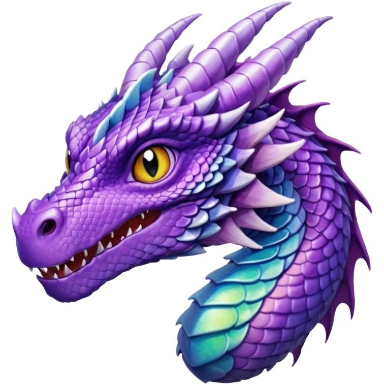 Female Purple Dragon emoji