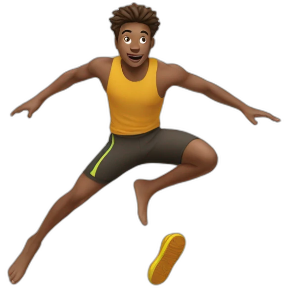 Short jump emoji