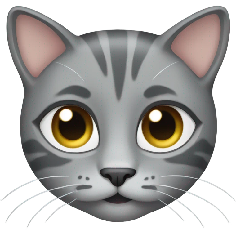 Gray cat emoji