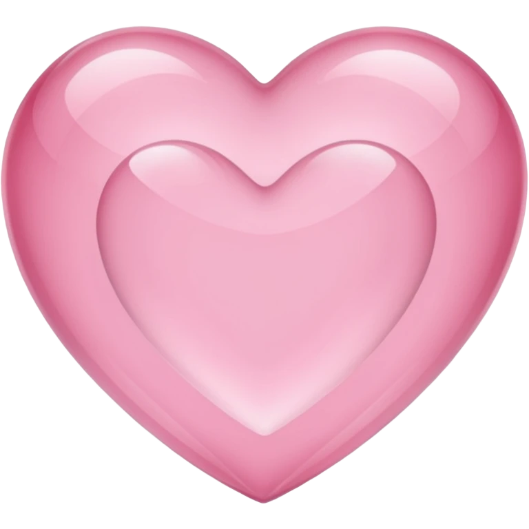 light pink crystal heart emoji