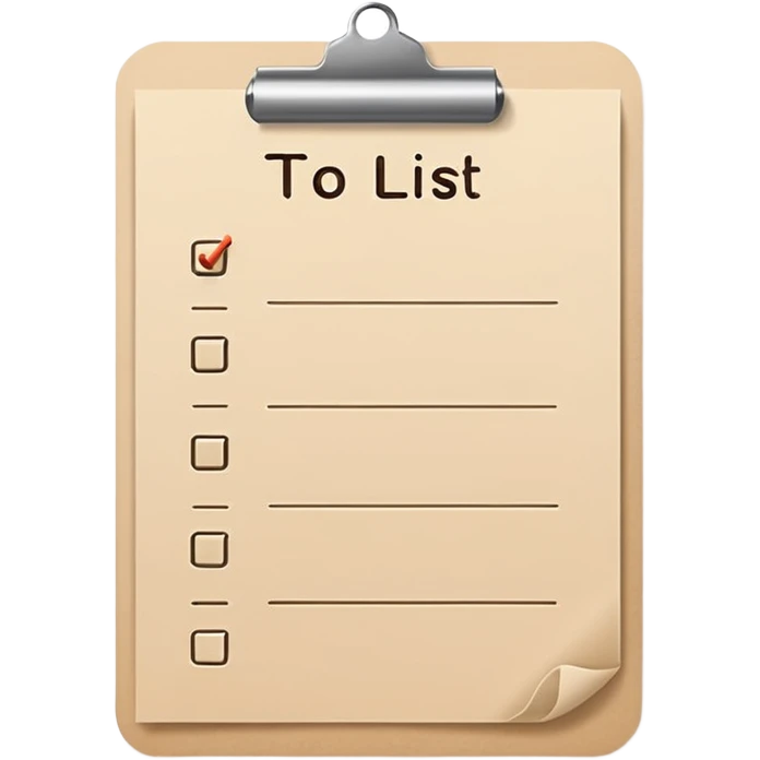 beige to do list emoji
