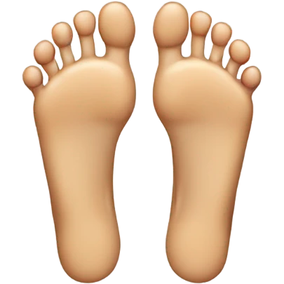 two feet emoji