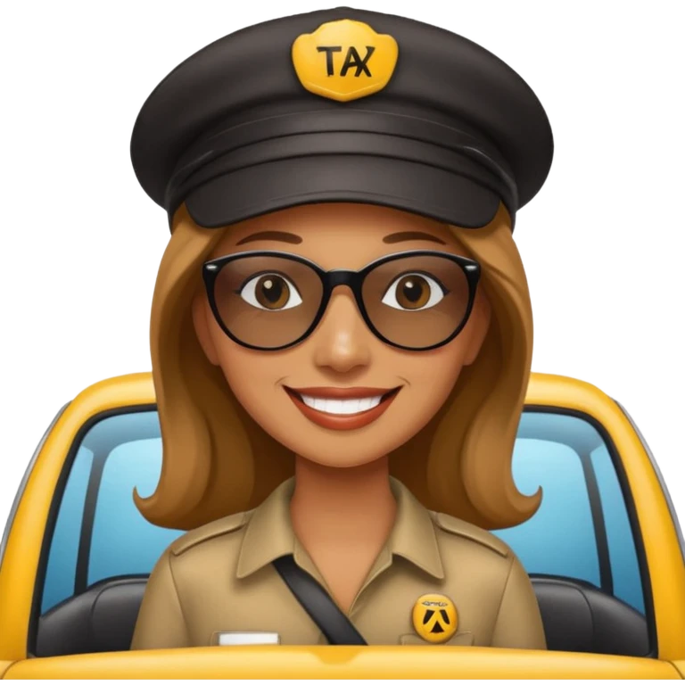 woman taxi driver emoji