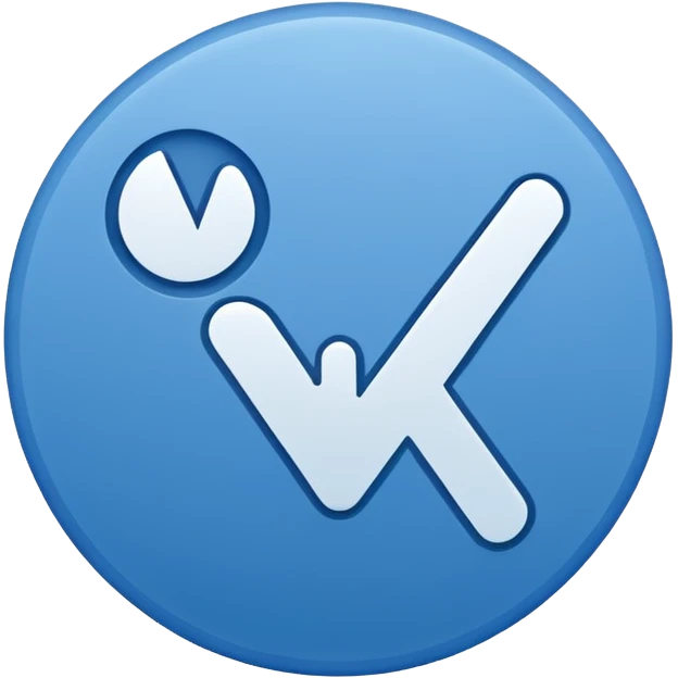 Generate an emoji. A white tick in the blue circle. (Such as TikTok verified tick) emoji