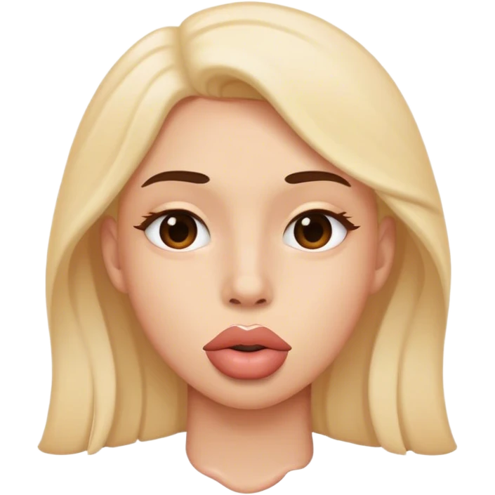Hold on with your lips emoji