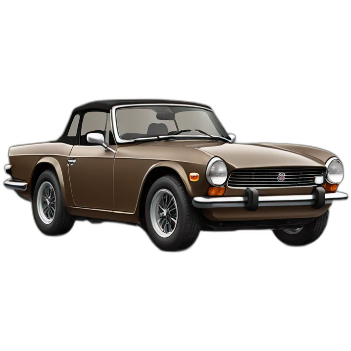 Triumph TR6 brown emoji