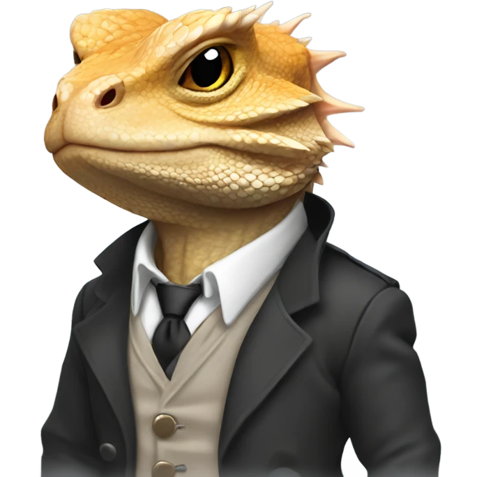 Bearded dragon gangster emoji