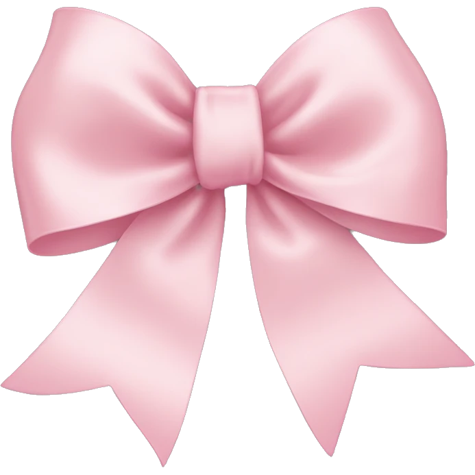 light pink ribbon bow emoji