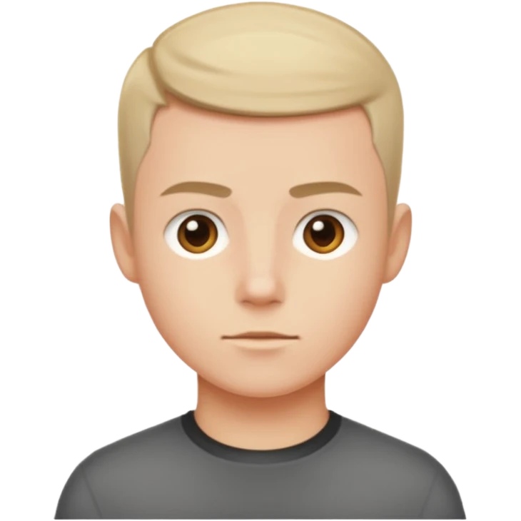 crew cut shorter hair emoji