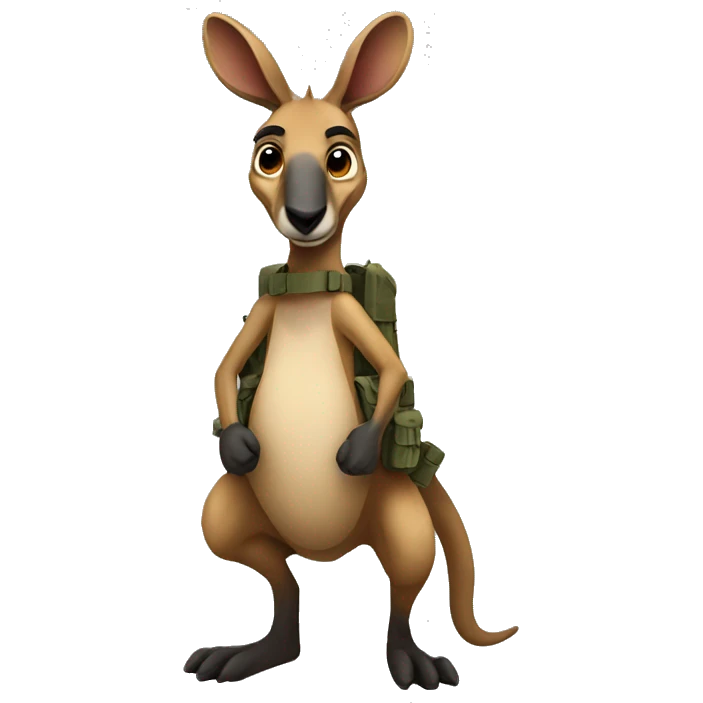 Tactical Kangaroo emoji