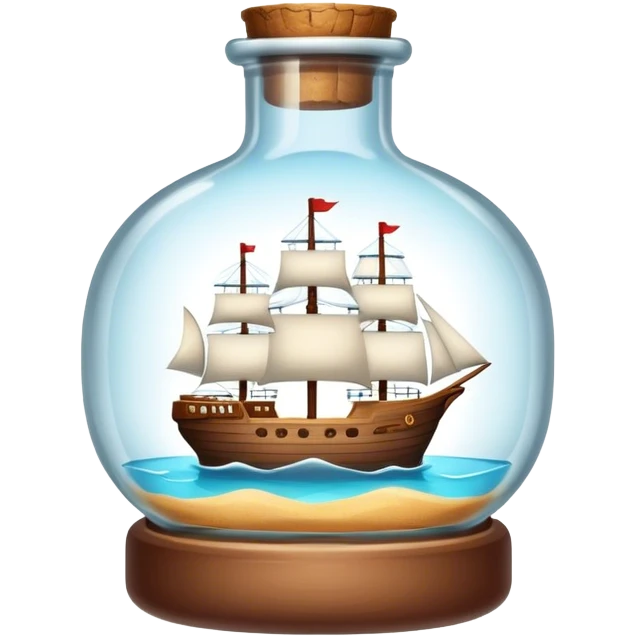 Ship inside bottle emoji