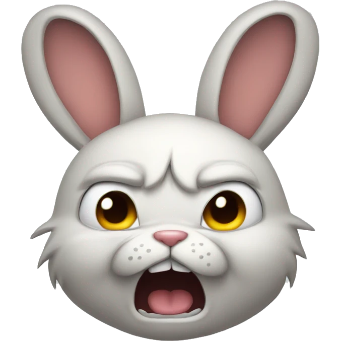 Angry bunny emoji