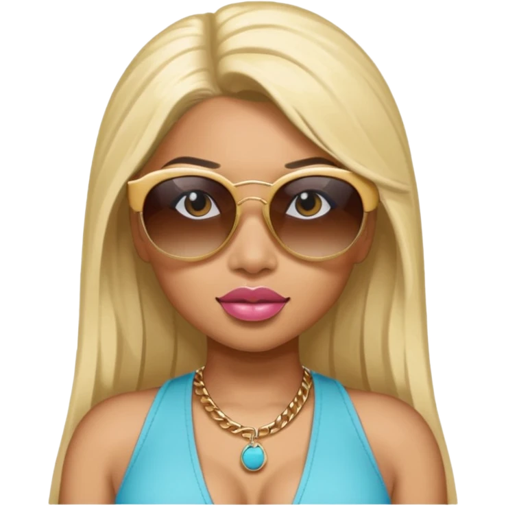 Nicky Minai with sun glasses


 emoji