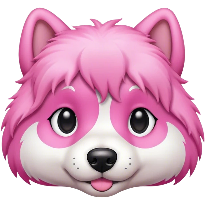 Dog pink emoji