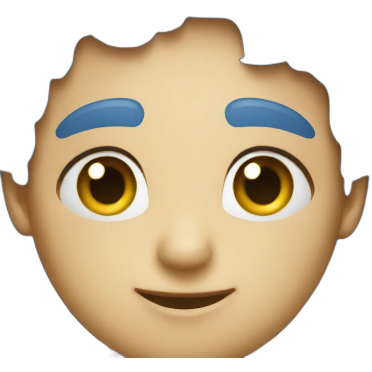 Chat bleu emoji