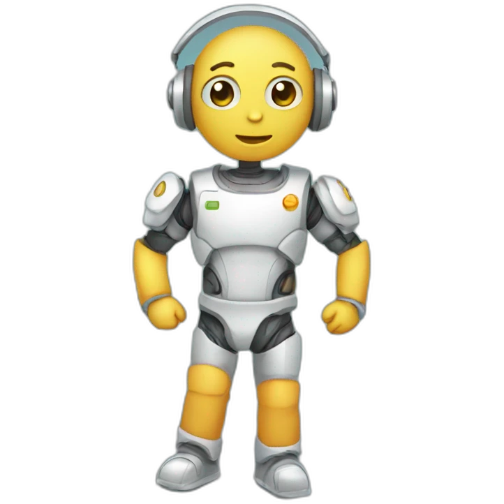 chatbot full body cute emoji