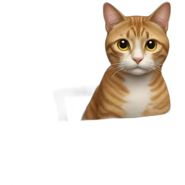 Cat on the table emoji