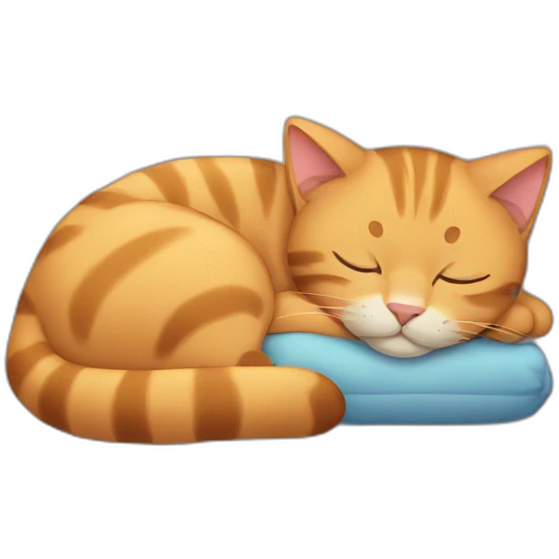 sleeping cat emoji