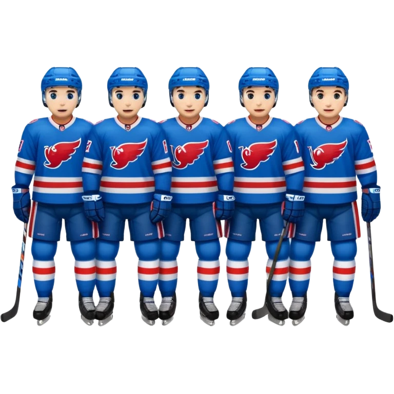 ice hockey players (#00A3E0) and red (#F9423A) emoji