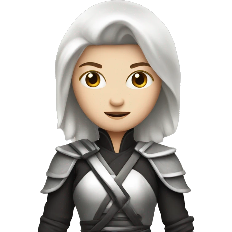 White skin princess ninja  emoji