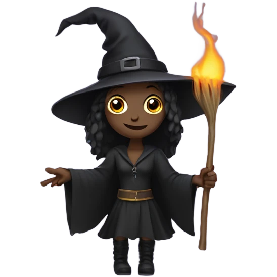 Witch DJ emoji