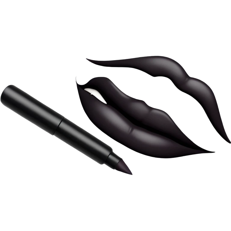 Black lipstick emoji