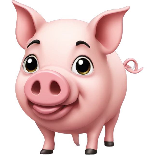 Pig in high heels emoji