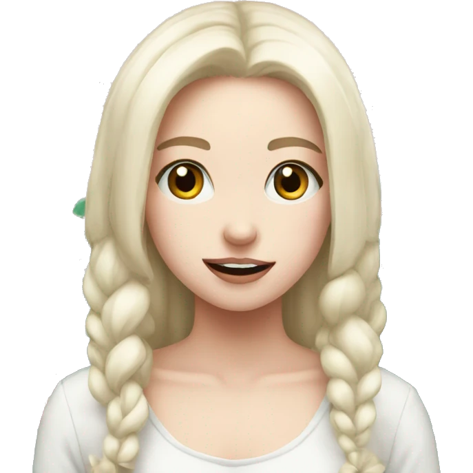 Christmas mood pale girl  emoji